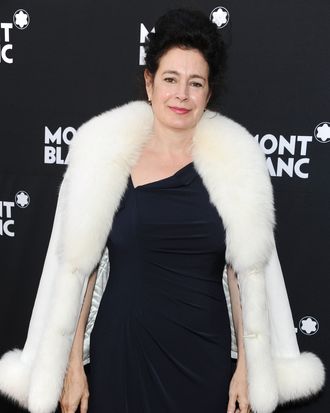 Sean Young arrives at the Montblanc Pre-Oscar brunch