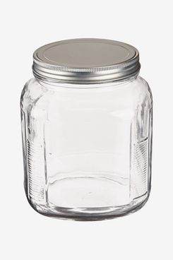Anchor Hocking 2-Quart Cracker Jar With Brushed Aluminum Lid, Set of 4