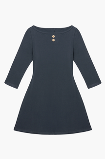 Oddli Three-Quarter-Sleeve Boatneck Dress