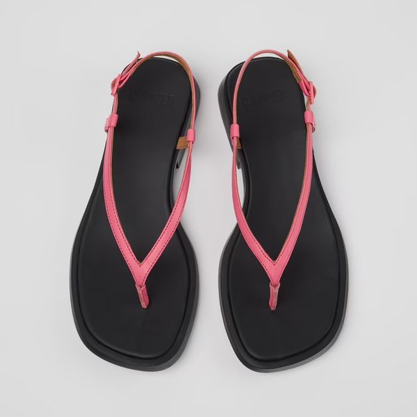 Camper Dana Pink Leather Sandals