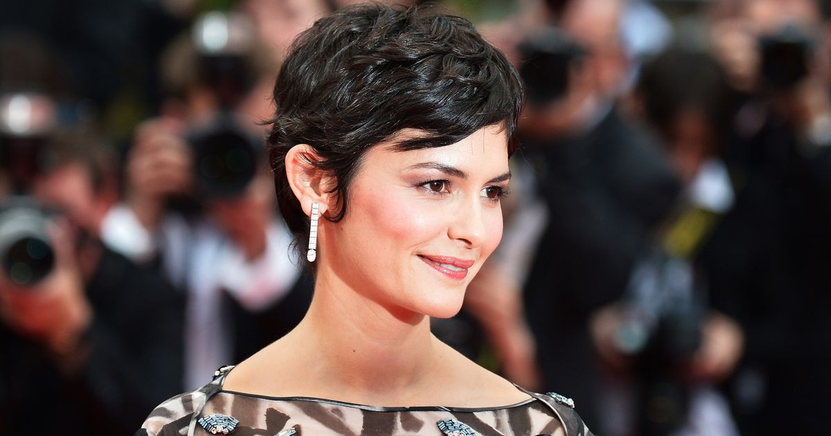 Audrey Tautou glamour in leather and lace - Gl Diaries