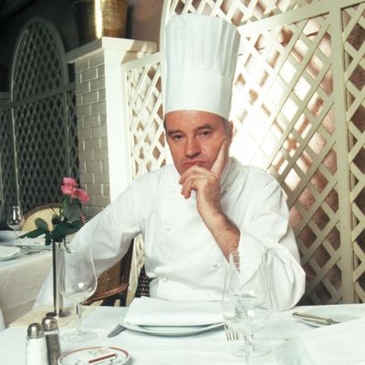 André Soltner at his restaurant, Lutèce.