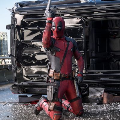 Deadpool (Ryan Reynolds) is armed and ready for battle (and his next quip).