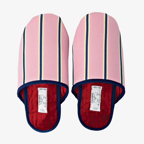 Cinabre Pink Striped Slipper