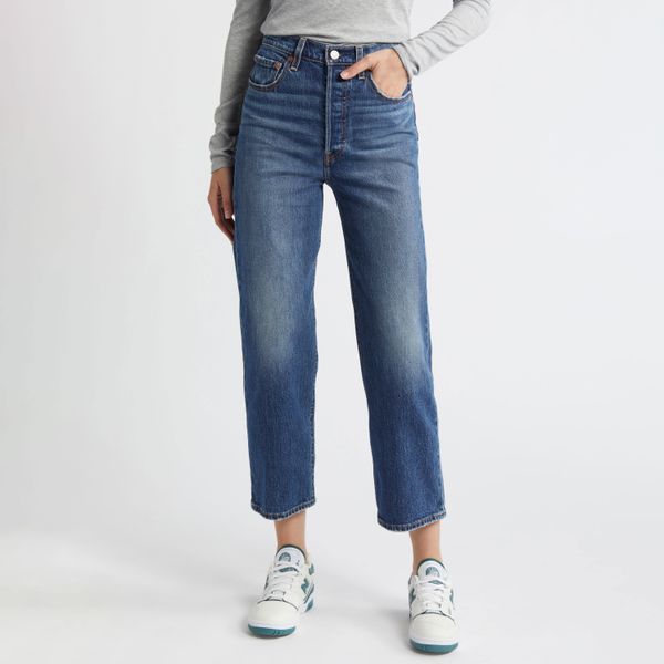 Levi's Ribcage High Waist Ankle Straight Leg Jeans