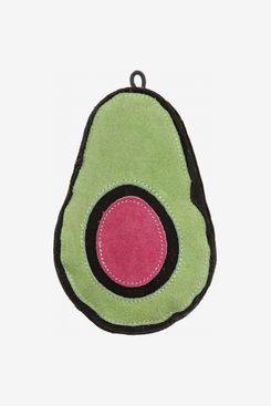 LoveThyBeast Suede Avocado Squeaker Chew Toy