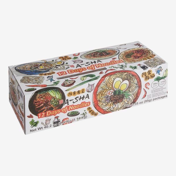 A-Sha 12 Days of Noodles Mandarin Style Variety 12 Pack