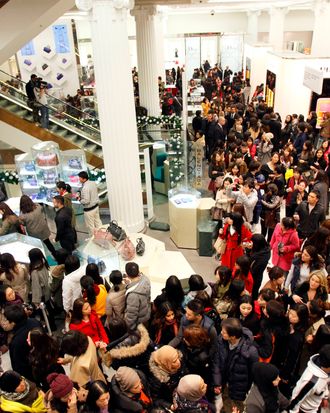 All these shoppers are probably miserable, but you didn't need a study to know that.