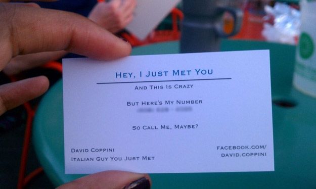 Meet The Guy Who Modeled His Business Card After Carly Rae Jepsen S Call Me Maybe