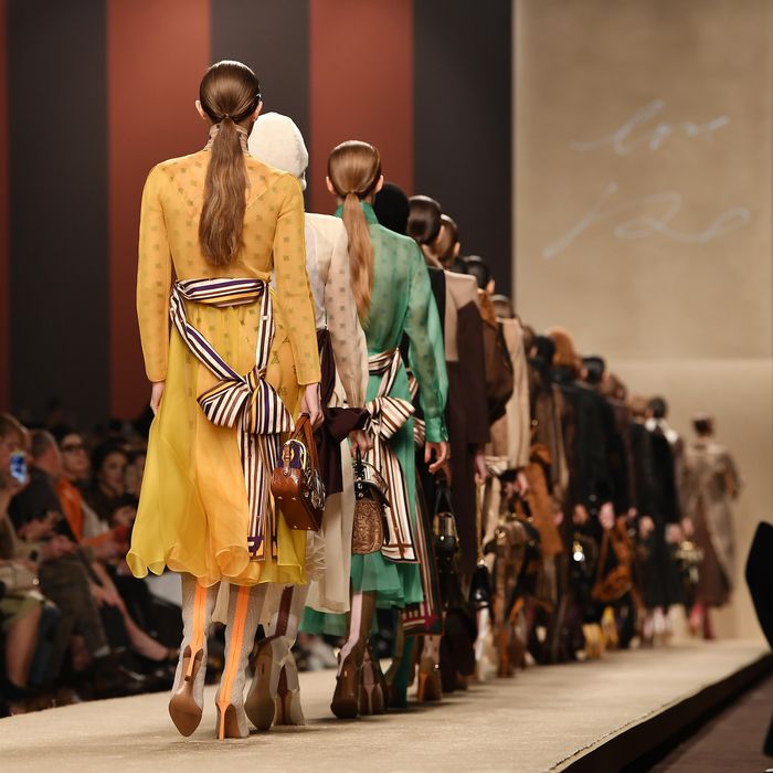 Karl Lagerfeld's final collection for Fendi is shown in Milan