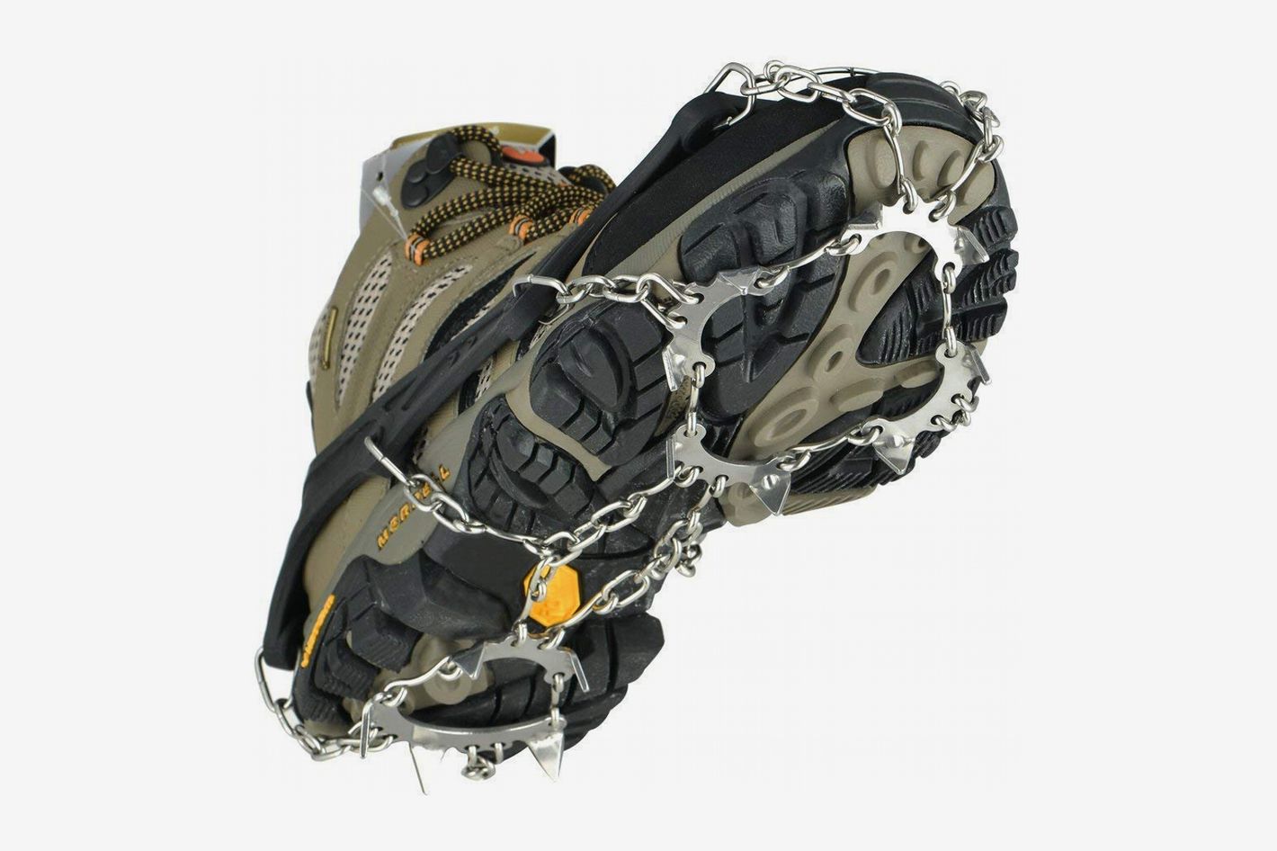 Jogging Unigear Traction Cleats Ice Snow Grips with 18 Spikes,Crampons for Walking Climbing and Hiking 