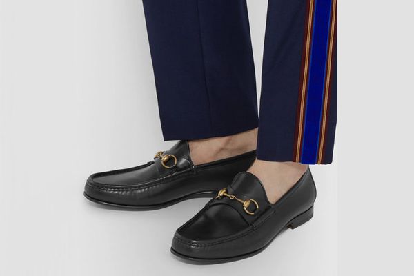 Gucci Roos Horsebit Leather Loafers