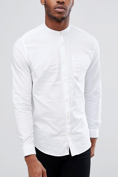 white button down outfit men