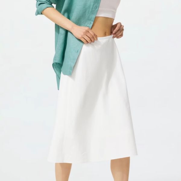 Uniqlo Linen Blend Midi Skirt | Short