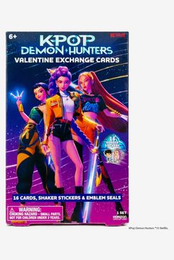 KPop Demon Hunters 16ct Valentine’s Day Classroom Exchange Cards and Shaker Stickers
