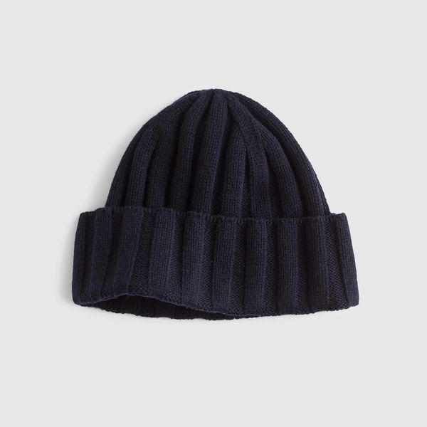 Madewell Men's Ribbed Beanie in Heritage Merino Wool