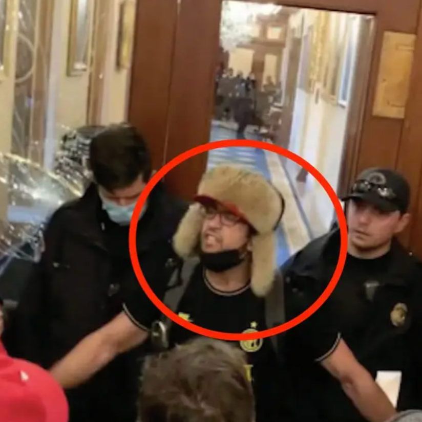 Zachary Jordan Alam, 29, Pennsylvania: Alam, wearing a floppy, fur-lined hat, was allegedly captured on video thrashing a Capitol door until its glass shattered and shouting “Fuck the blue” into police officers’ faces. He has pleaded not guilty.