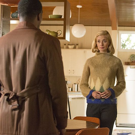 Jocko Sims as Robert and Caitlin Fitzgerald as Libby Masters in Masters of Sex (season 2, episode 8) - Photo: Michael Desmond/SHOWTIME - Photo ID: MastersofSex_208_0432