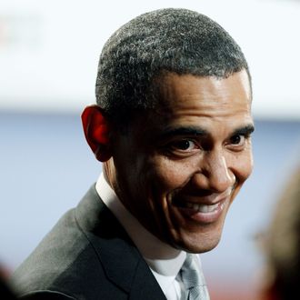 U.S. President Barack Obama greets guests after delivering remarks during a World AIDS Day event at the Jack Morton Auditorium on the campus of George Washington University December 1, 2011 in Washington, DC.