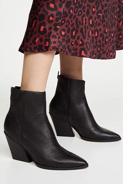 Dolce vita black store leather booties