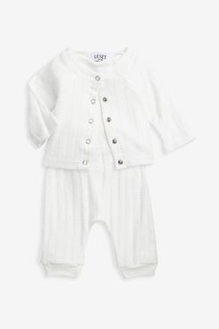 Leset Baby's Pointelle Knit Pajama Set