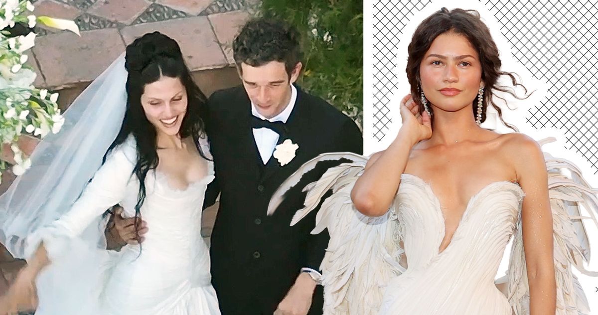 Gabbriette Weds Matty Healy in Black Gown