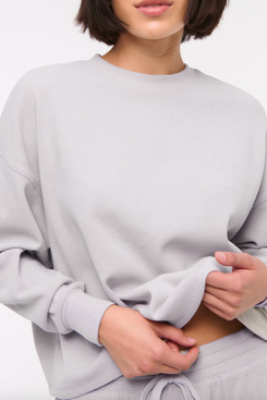 Abercrombie & Fitch Long-Sleeve Oversized Lounge Waffle Tee