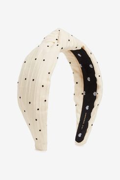 Lele Sadoughi Women’s Dotted Silk Knotted Headband