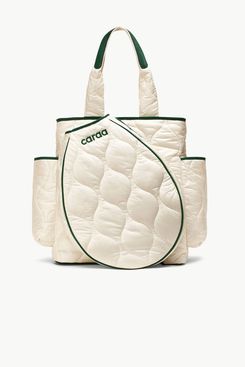 Caraa Tennis Quilted Backpack Tote