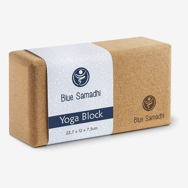 Blue Samadhi Yoga Block - 100% Sustainable Natural Cork