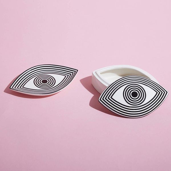 Now House by Jonathan Adler Wink Trinket Tray, Black and White