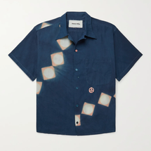 Story Mfg. Shore Embroidered Printed Organic Cotton Shirt