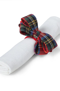 Sur La Table Plaid Bow Napkin Ring