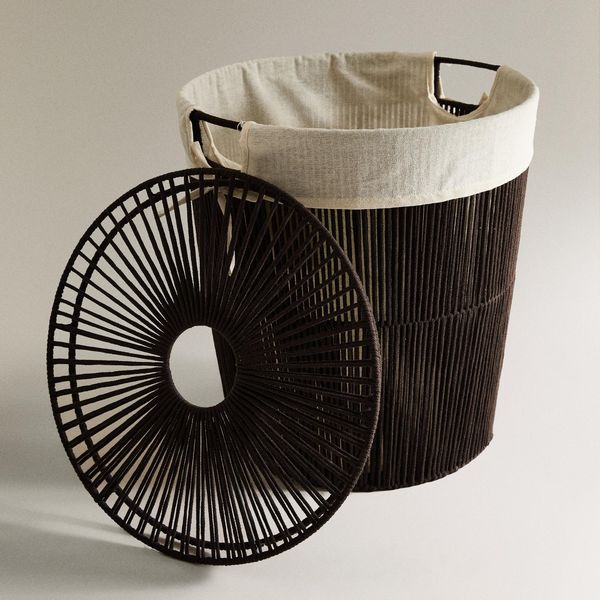 Zara Fabric-Lined Laundry Basket