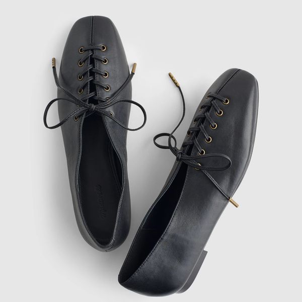 Madewell The Mylie Lace-Up Glove Flat