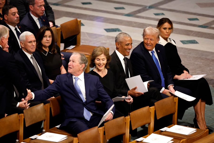 What Were Obama and Trump Chatting About at Jimmy Carter’s Funeral?