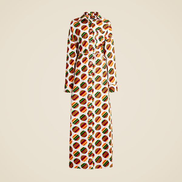 Christopher John Rogers X J.Crew Etienne shirtdress in polka-dot poplin