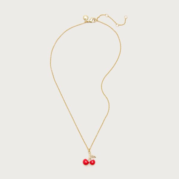 J.Crew Cherry Charm Necklace