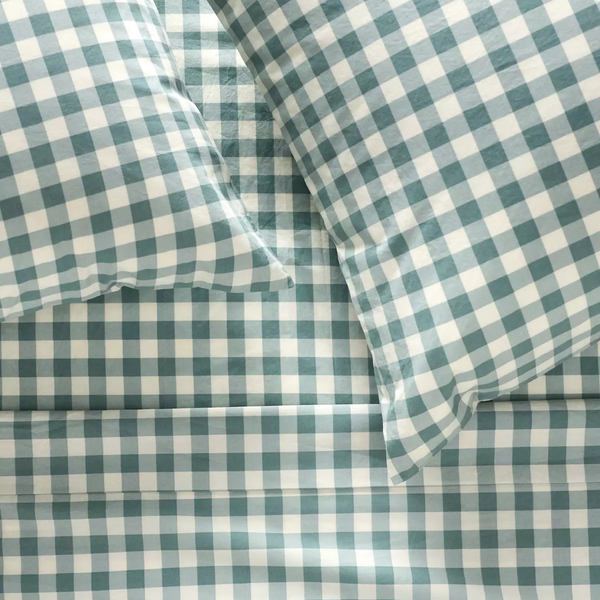 Anthropologie Organic Cotton Percale Printed Sheet Set - Queen