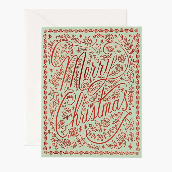 Rifle Paper Co. Navidad carmesí Tarjetas de felicitación