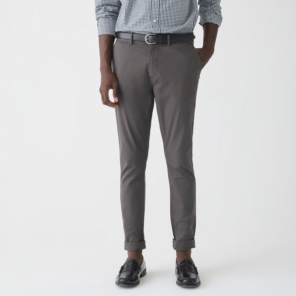 J.Crew 250 Skinny-Fit Stretch Chino Pant - Onyx Grey