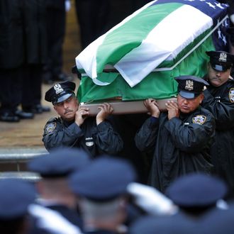 Funeral Held For NYC Police Officer Killed In The Line Of Duty