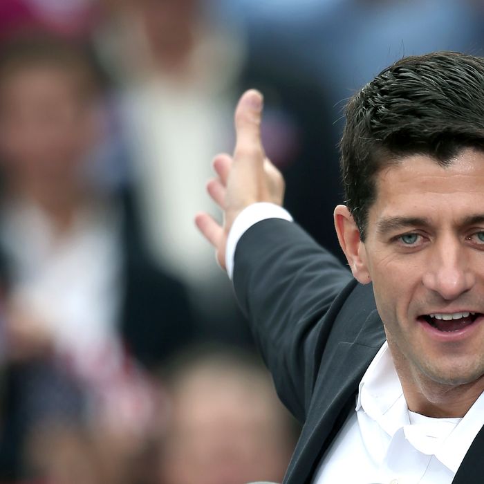 U.S. Rep. Paul Ryan (R-WI) speaks after being announced by Republican presidential candidate, former Massachusetts Gov. Mitt Romney as his vice presidential running mate in front of the USS Wisconsin August 11, 2012 in Norfolk, Virginia. Ryan, a seven term congressman, is Chairman of the House Budget Committee and provides a strong contrast to the Obama administration on fiscal policy.