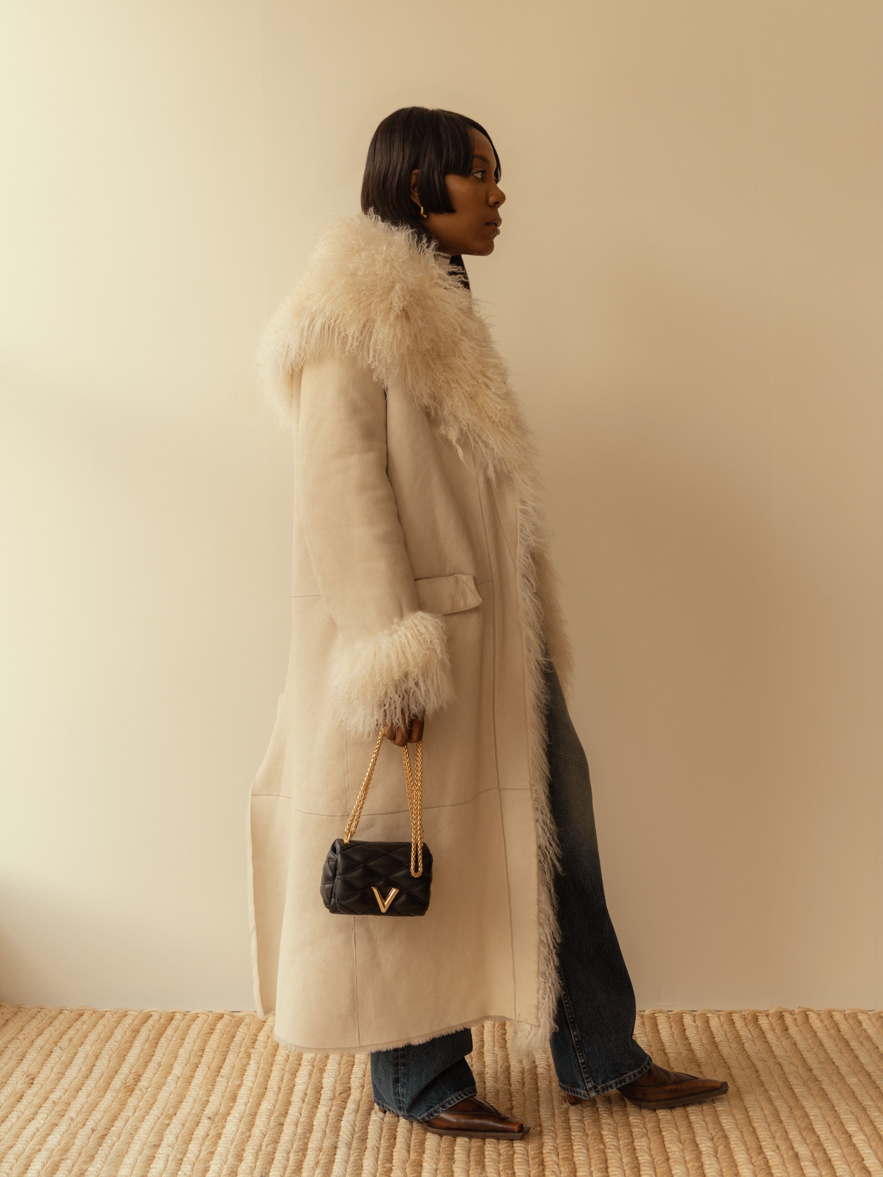 How to Style a Big Fluffy Coat