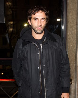 Riccardo Tisci attends the Prada 24 Hours Museum Launch by Francesco Vezzoli during Paris Fashion Week Haute-Couture Spring/Summer 2012 at Palais d'Iena on January 25, 2012 in Paris, France.