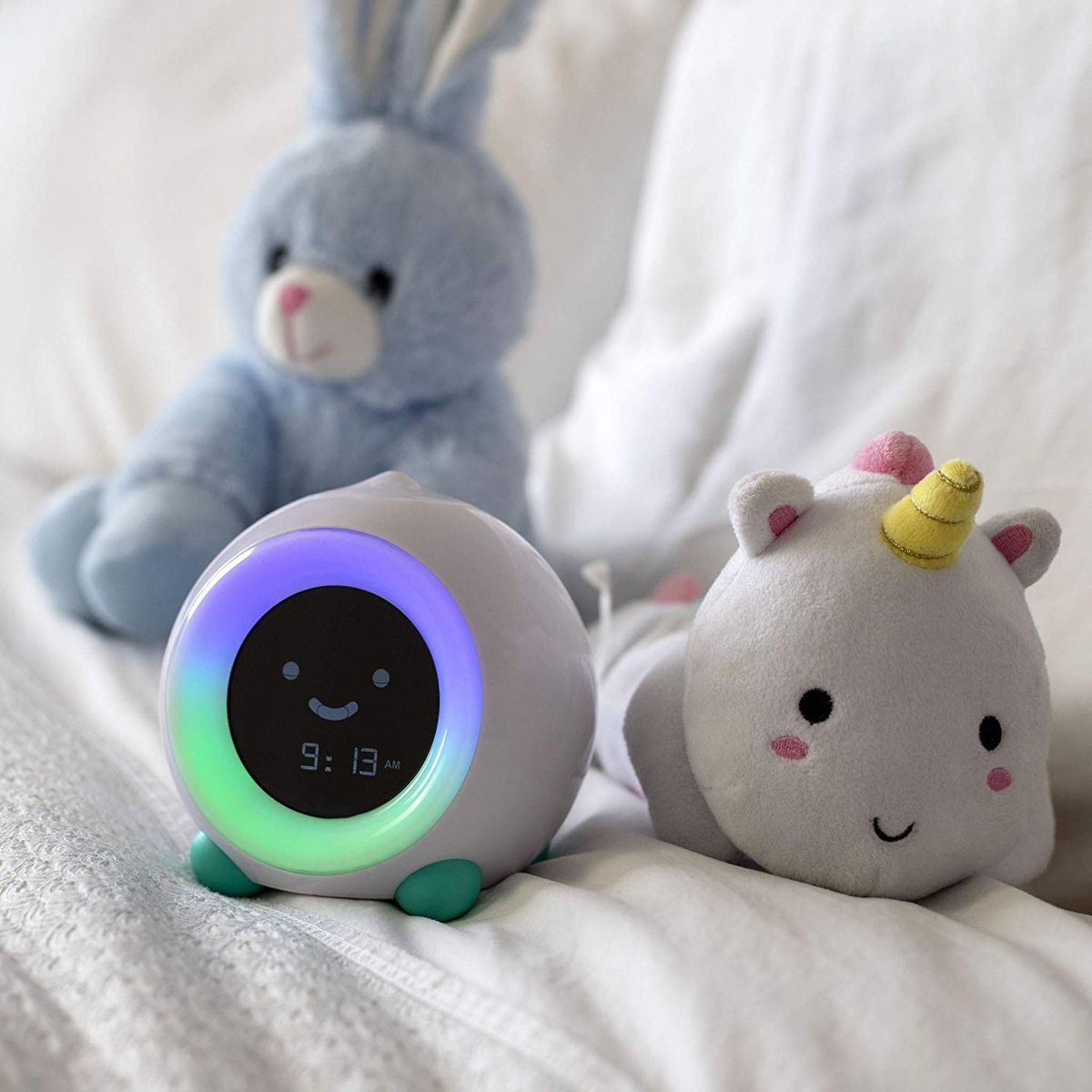 Musical Rattles Toy with Night Lights for Babies,Hand Grip Talking Toys for 0 3 6 9 12 Month Newborn Toddler Infant TUMAMA Rabbit Gifts Baby Sleep Soother
