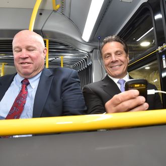 Governor Andrew M. Cuomo and MTA Chairman Tom Pendergast