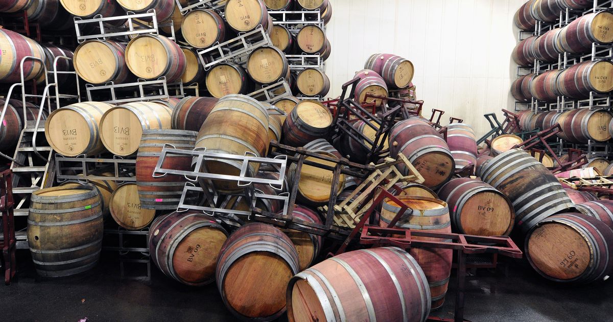 Earthquake wine