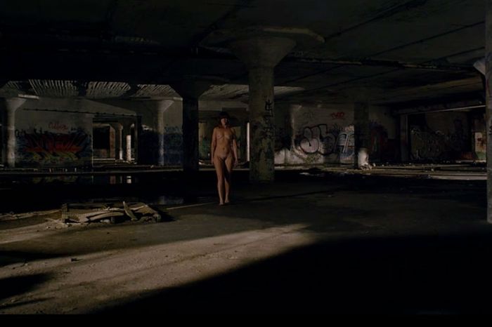 7. Naked Woman in Parking Garage 