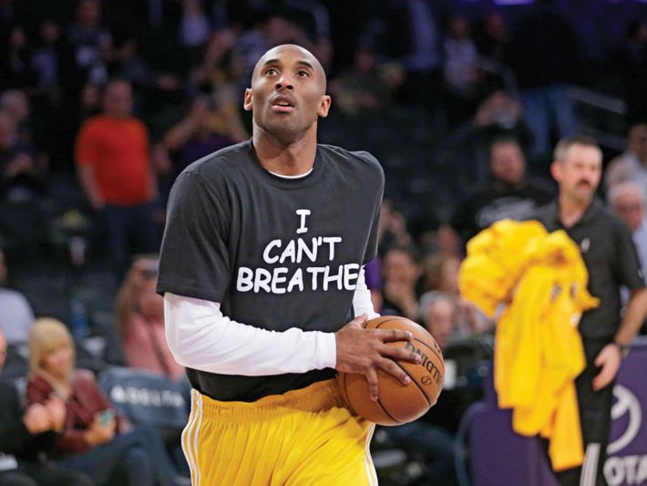 Kobe, Lakers wear 'I Can't Breathe' shirts in warmup